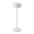 Lámpara de mesa LED táctil regulable para exteriores LED/2W/5V 4400 mAh IP54 blanco