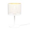 Lámpara de mesa LOFT SHADE 1xE27/60W/230V diá. 18 cm blanco/dorado