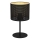 Lámpara de mesa LOFT SHADE 1xE27/60W/230V diá. 18 cm negro/dorado