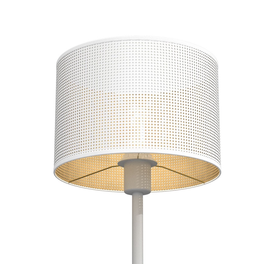 Lámpara de mesa LOFT SHADE 1xE27/60W/230V diá. 25 cm blanco/dorado