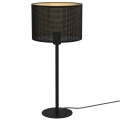 Lámpara de mesa LOFT SHADE 1xE27/60W/230V diá. 25 cm negro/dorado