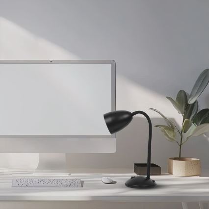 Lámpara de mesa LOGIC 1xE27/60W/230V negro