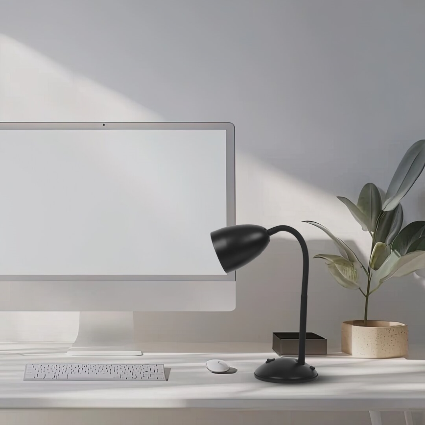 Lámpara de mesa LOGIC 1xE27/60W/230V negro
