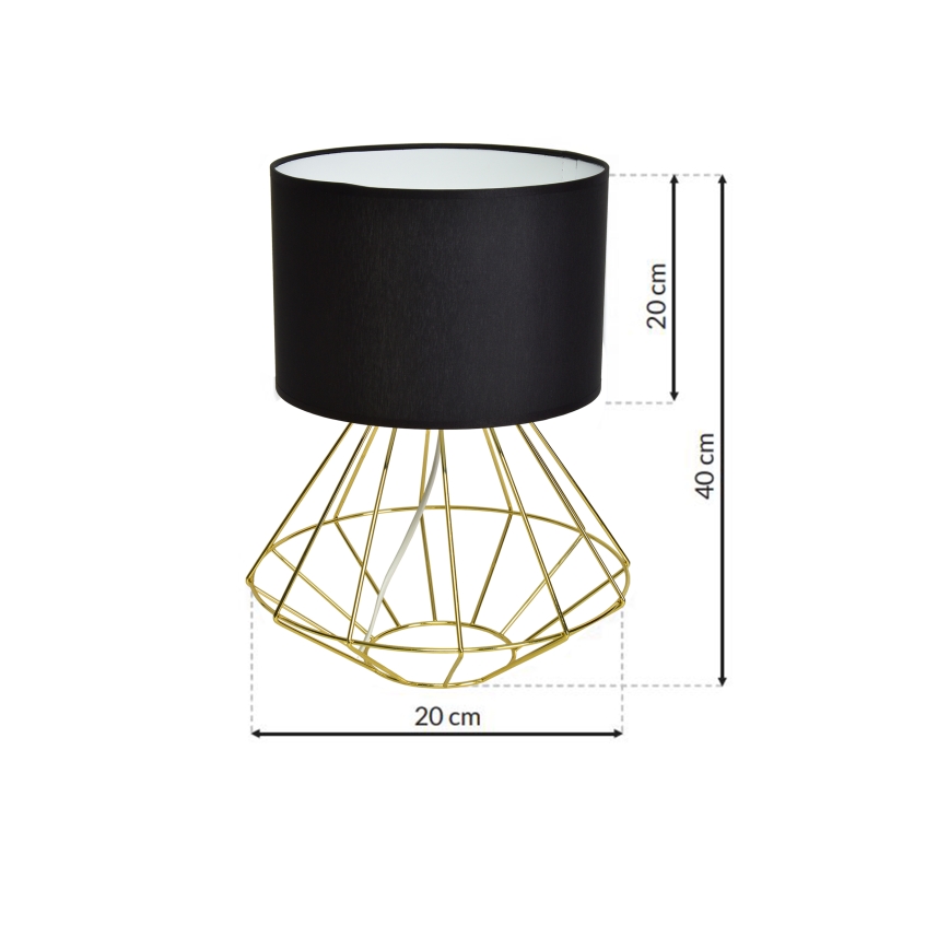 Lámpara de mesa LUPO 1xE27/60W/230V