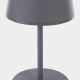 Lámpara de mesa MAJA 1xE27/15W/230V gris