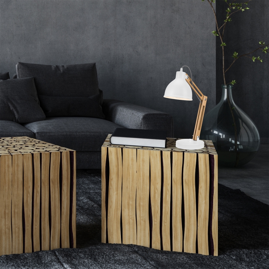 Lámpara de mesa MARCELLO 1xE27/60W/230V haya - FSC Certificado