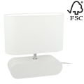 Lámpara de mesa MARINNA 1xE27/25W/230V – Certificado FSC