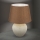 Lámpara de mesa MASAI 1xE27/40W/230V cerámica marrón/beige