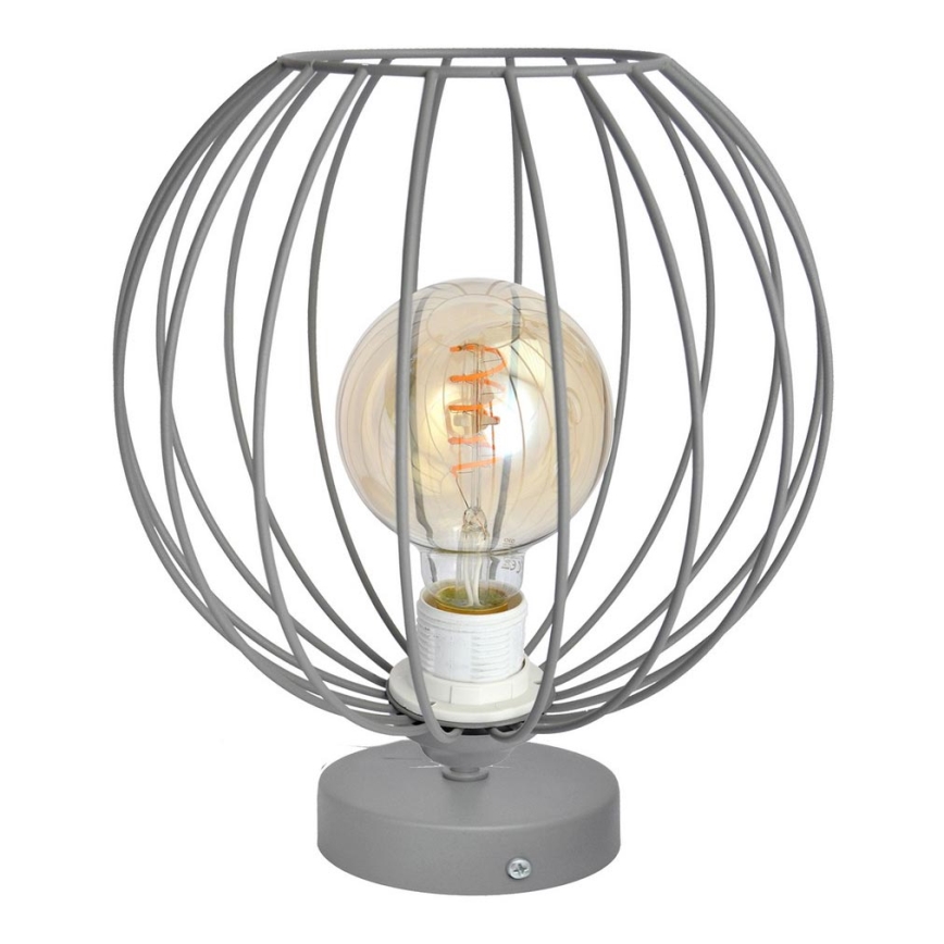 Lámpara de mesa MERCURE 1xE27/15W/230V gris