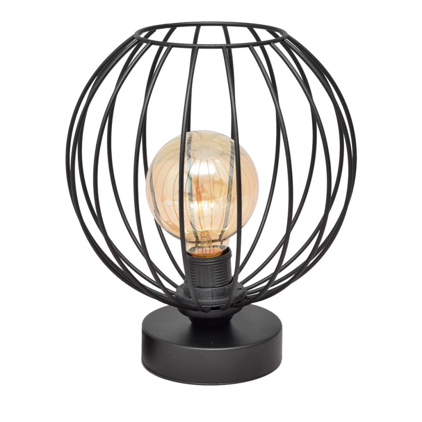 Lámpara de mesa MERCURE 1xE27/15W/230V negro