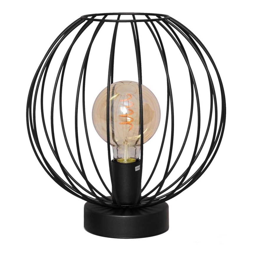 Lámpara de mesa MERCURE 1xE27/15W/230V negro