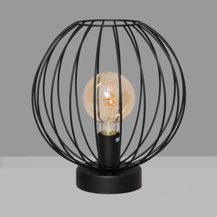 Lámpara de mesa MERCURE 1xE27/15W/230V negro