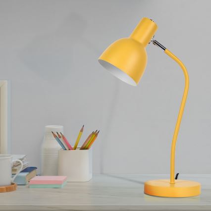 Lámpara de mesa MIMI 1xE27/10W/230V amarillo