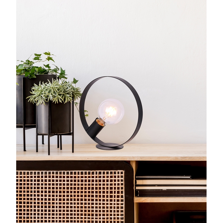 Lámpara de mesa NEXO 1xE27/40W/230V negro