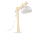 Lámpara de mesa OSLO 1xE27/15W/230V pino/blanco