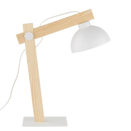 Lámpara de mesa OSLO 1xE27/15W/230V pino/blanco