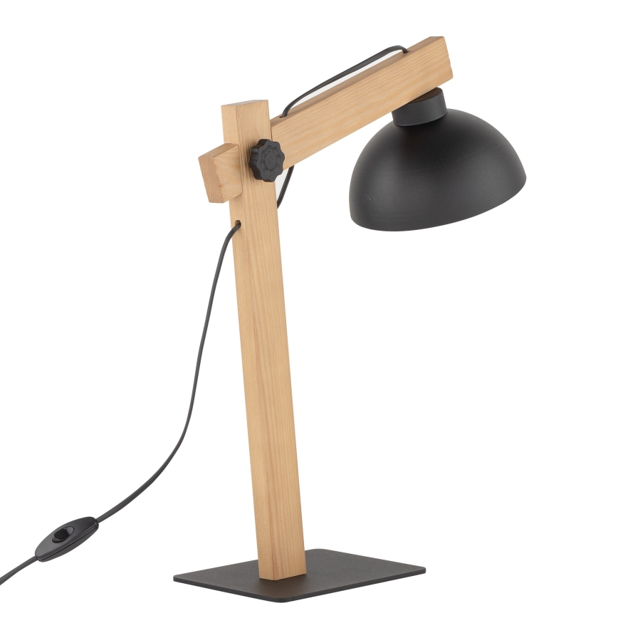 Lámpara de mesa OSLO 1xE27/15W/230V pino/negro