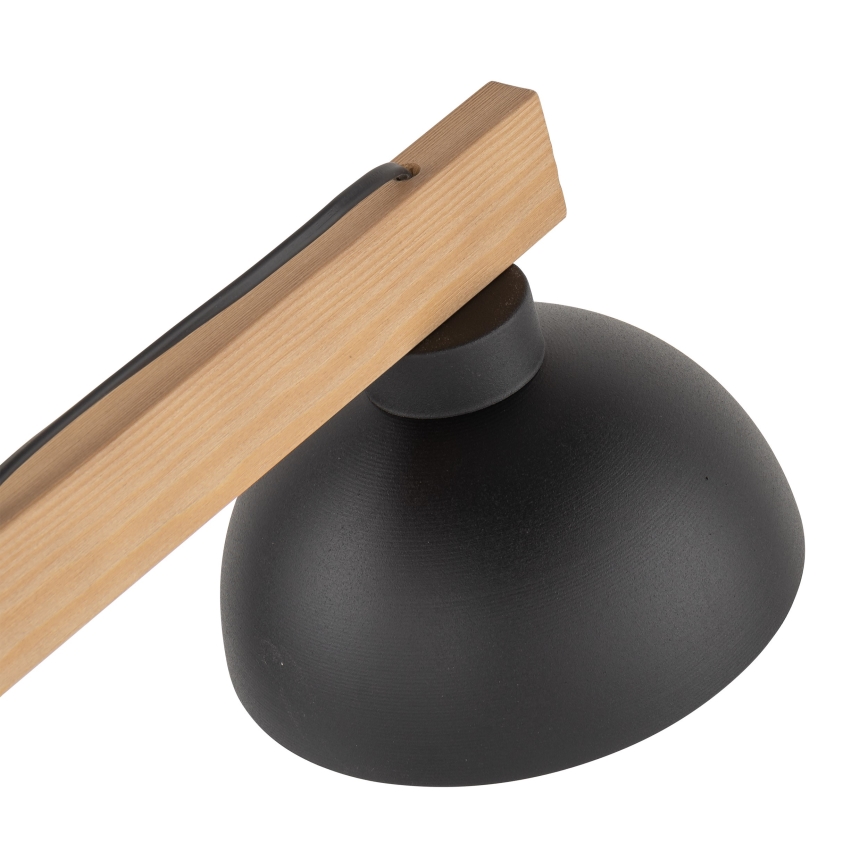Lámpara de mesa OSLO 1xE27/15W/230V pino/negro