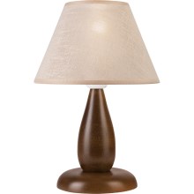 Lámpara de mesa PERA 1xE27/60W/230V marón oscuro/haya