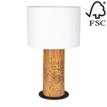 Lámpara de mesa PINO MIX 1xE27/40W/230V pino - Certificado FSC