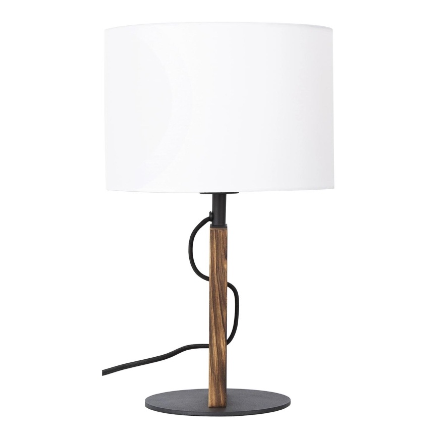Lámpara de mesa PINUS 1xE27/40W/230V blanco/madera
