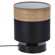 Lámpara de mesa PORTO 1xE27/60W/230V negro/marrón
