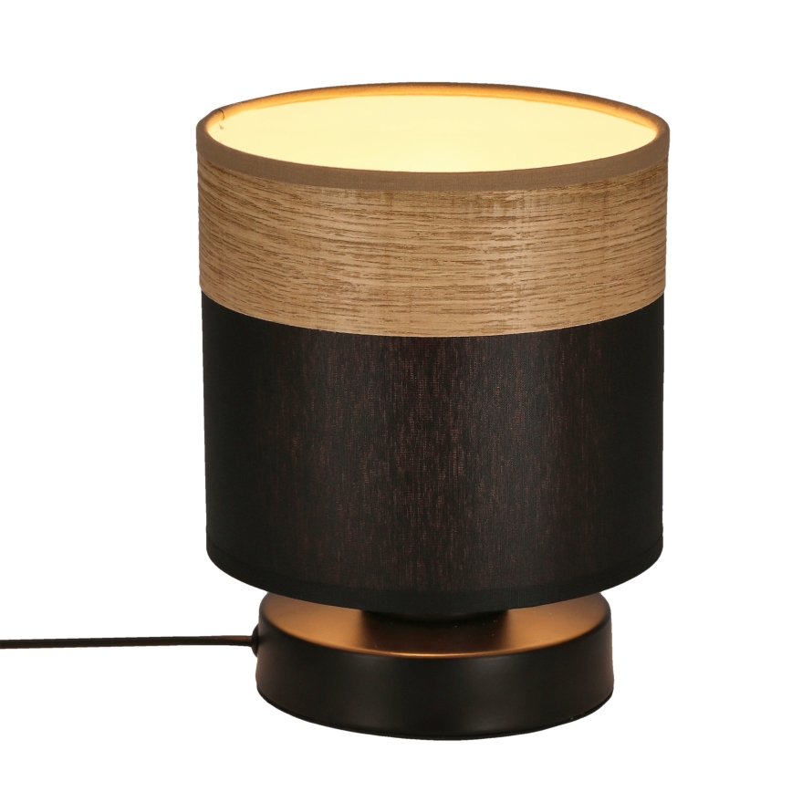 Lámpara de mesa PORTO 1xE27/60W/230V negro/marrón