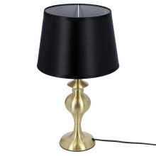 Lámpara de mesa PRIMA GOLD 1xE27/60W/230V negro/dorado