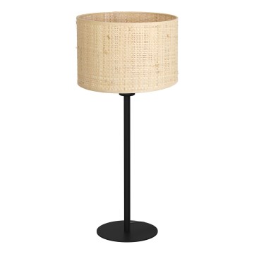 Lámpara de mesa RATTAN 1xE27/60W/230V diá. 25 cm ratán