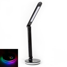 Lámpara de mesa recargable LED RGB con función de power bank LED/12W/5V 2800-6000K negro