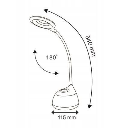 Lámpara de mesa regulable LED RGB Touch GALACTIC LED/5W/230V 1800 mAh