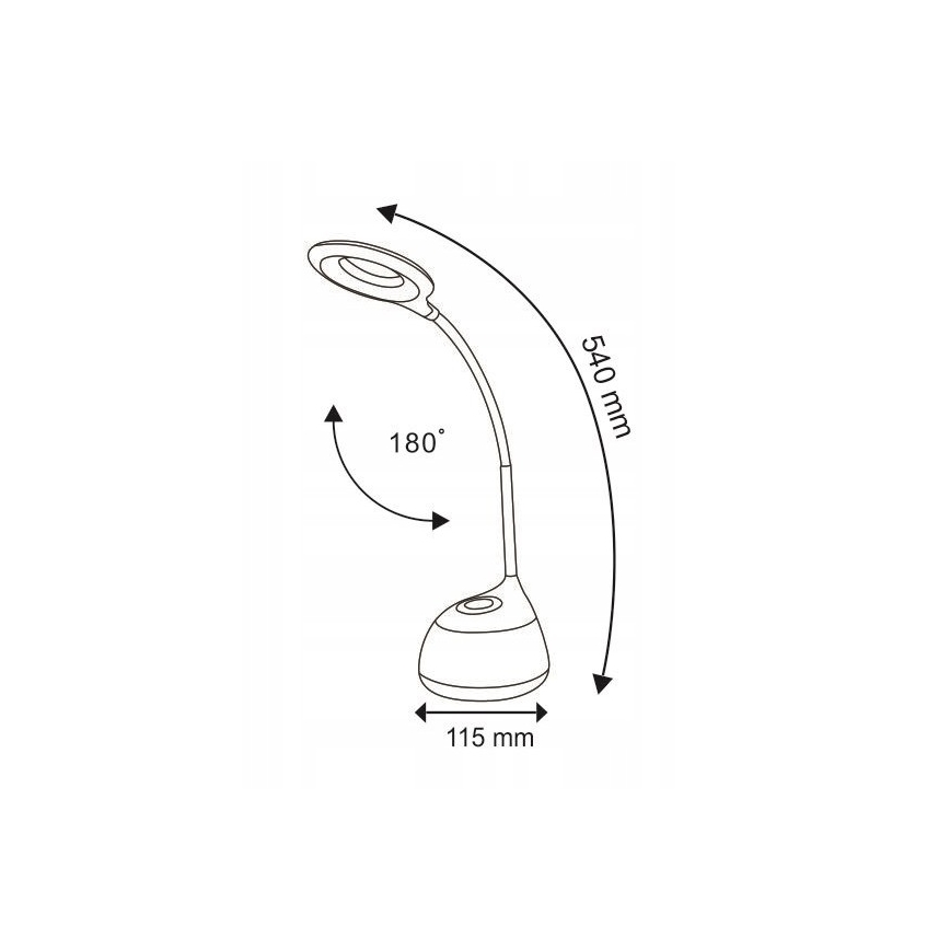 Lámpara de mesa regulable LED RGB Touch GALACTIC LED/5W/230V 1800 mAh
