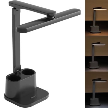 Lámpara de mesa regulable LED táctil BARI LED/6W/230V negro