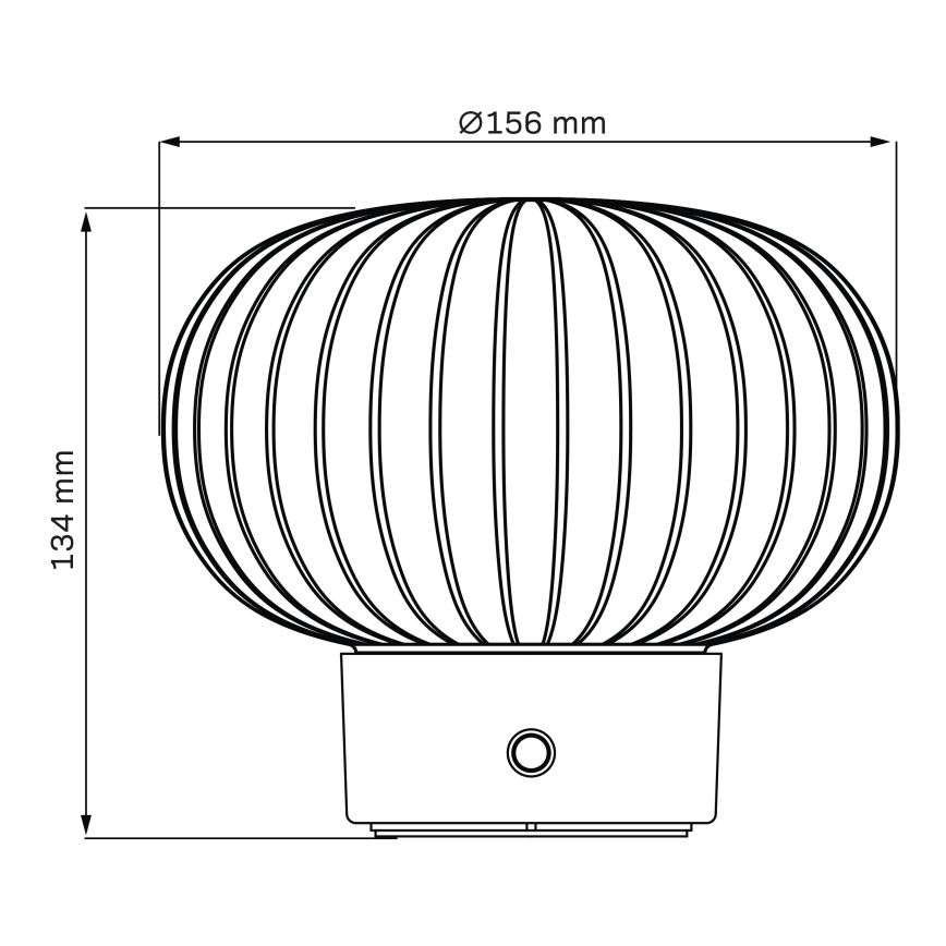 Lámpara de mesa regulable LED táctil LATTE LED/1,8W/5V USB 2000 mAh cromo mate/blanco