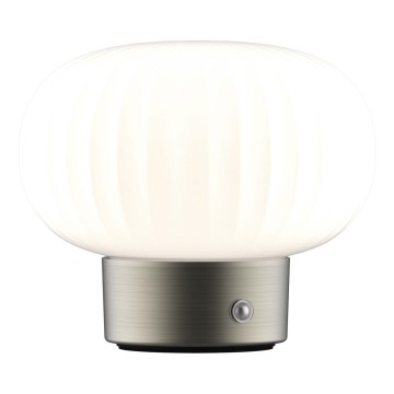 Lámpara de mesa regulable LED táctil LATTE LED/1,8W/5V USB 2000 mAh cromo mate/blanco