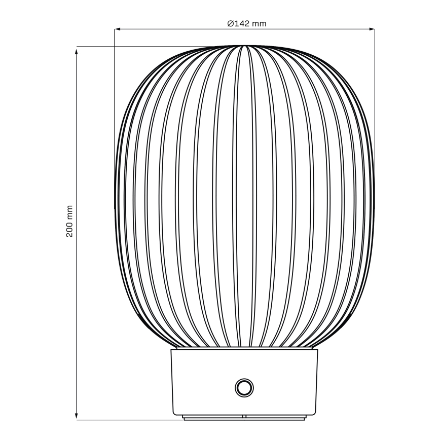 Lámpara de mesa regulable LED táctil LATTE LED/1,8W/5V USB 2000 mAh dorado/blanco