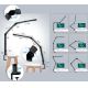 Lámpara de mesa LED regulable táctil flexible LED/12W/230V 3000/4000/5000/6500K CRI 92 negro
