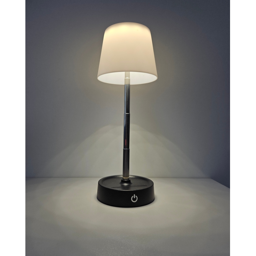 Lámpara de mesa regulable LED táctil LED/3W/5V USB 800 mAh blanco