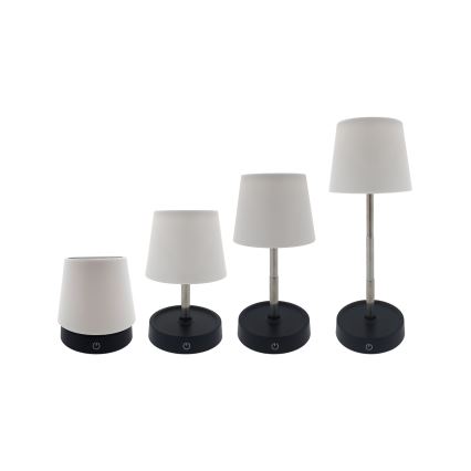 Lámpara de mesa regulable LED táctil LED/3W/5V USB 800 mAh blanco