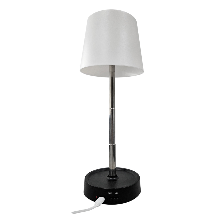 Lámpara de mesa regulable LED táctil LED/3W/5V USB 800 mAh blanco