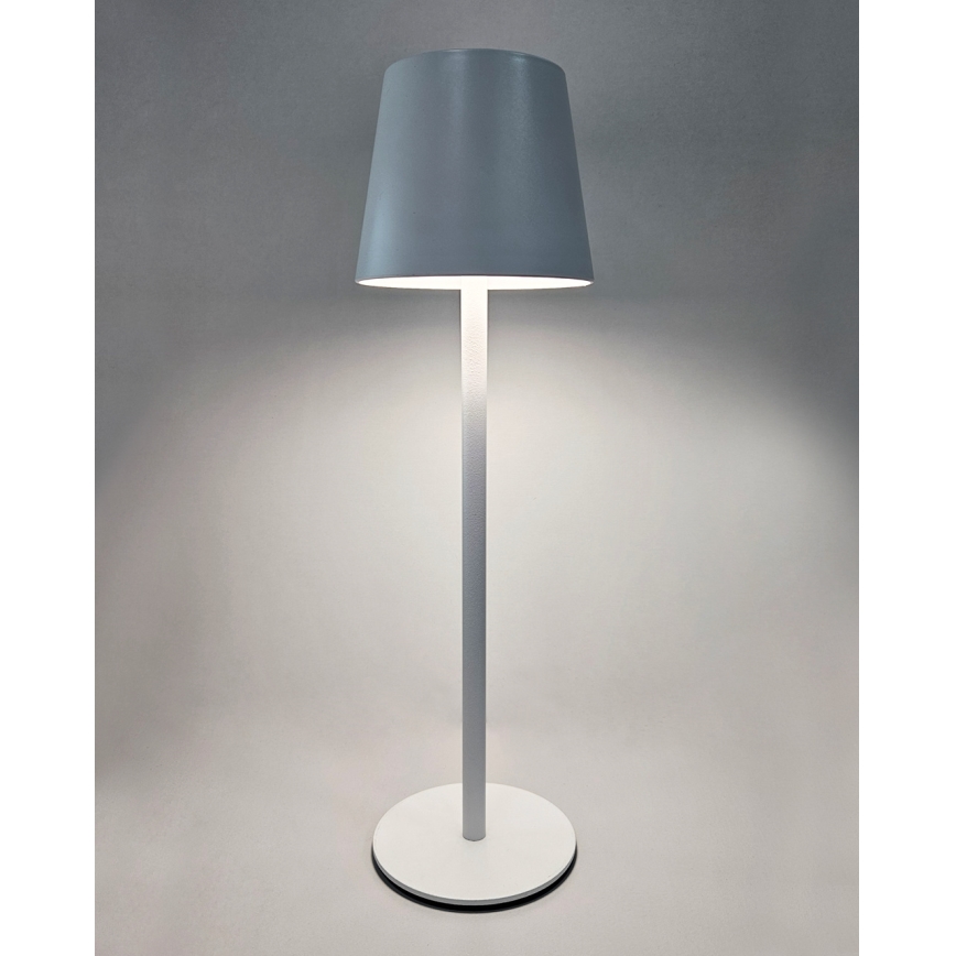 Lámpara de mesa regulable LED táctil LED/5W/5V USB 1200 mAh blanco