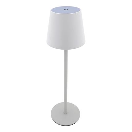 Lámpara de mesa regulable LED táctil LED/5W/5V USB 1200 mAh blanco