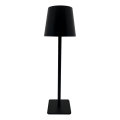 Lámpara de mesa regulable LED táctil LED/5W/5V USB 1200 mAh negro