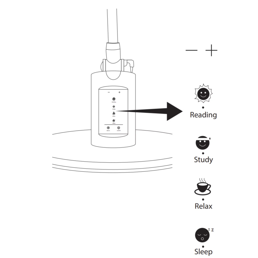 Lámpara de mesa regulable LED táctil OPTIMUM LED/7W/230V USB 3000/4000/6000K blanco