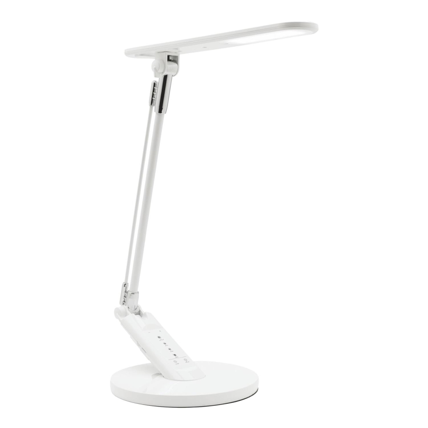 Lámpara de mesa regulable LED táctil OPTIMUM LED/7W/230V USB 3000/4000/6000K blanco