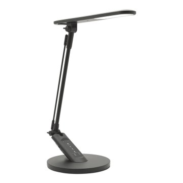 Lámpara de mesa regulable LED táctil OPTIMUM LED/7W/230V USB 3000/4000/6000K negro