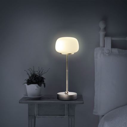Lámpara de mesa regulable LED táctil RIMINI LED/2W/5V USB 2000 mAh dorado/blanco