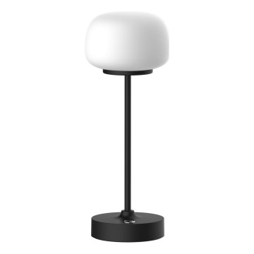Lámpara de mesa regulable LED táctil RIMINI LED/2W/5V USB 2000 mAh negro/blanco