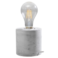 Lámpara de mesa SALGADO 1xE27/60W/230V concreto