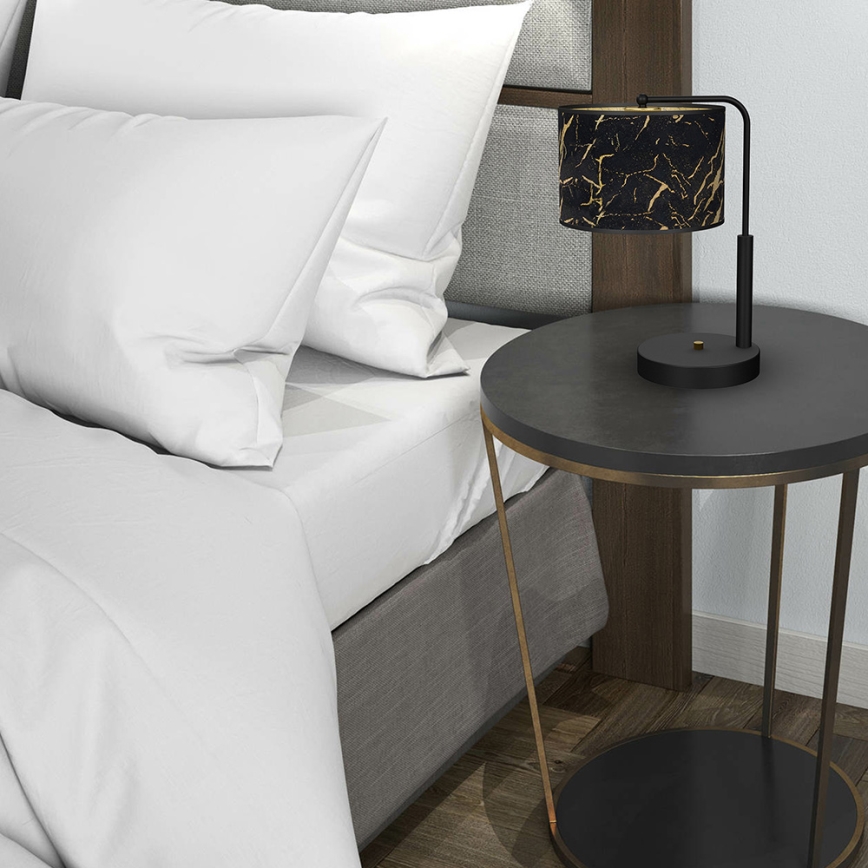 Lámpara de mesa SENSO 1xE27/60W/230V negro